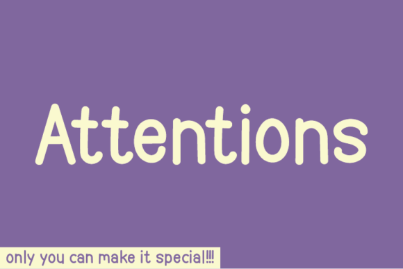 Attentions: A Handwritten Font That Speaks Before You Scroll