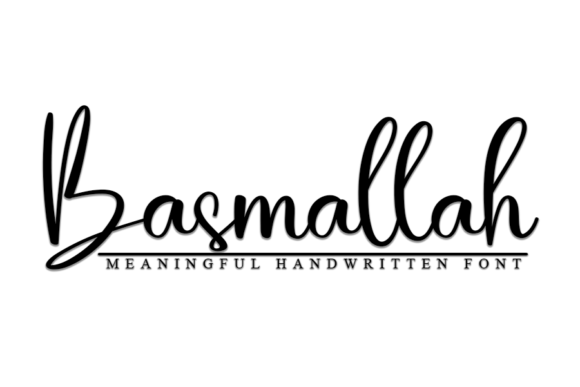 Basmallah: A Handwritten Script Font for Authentic Crafted Designs