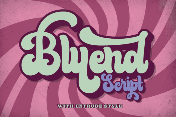 Bluend: A Retro Script Font That Pops on Modern Websites