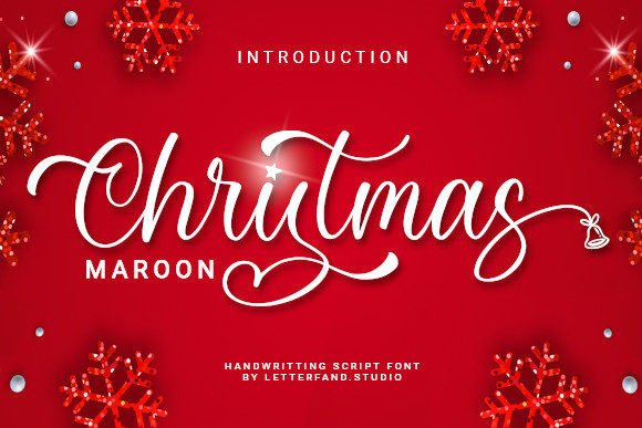 Christmas Maroon Font: A Luxe Script for Digital Branding