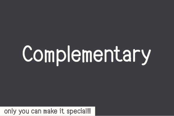 Complementary: A Handwritten Font That Feels Like a Thought Fully Formed