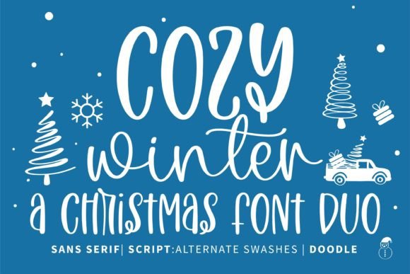 Cozy Winter Duo: A Handwritten Font That Feels Human on Screen
