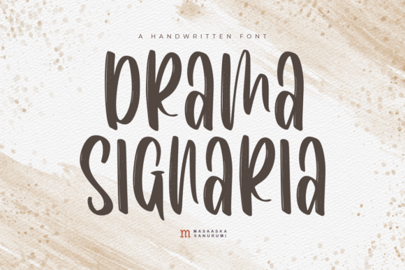 Drama Signaria: A Playful Handwritten Script Font for Digital Design