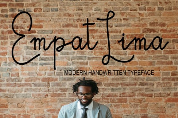 Empat Lima: A Handwritten Script Font with Editorial Warmth