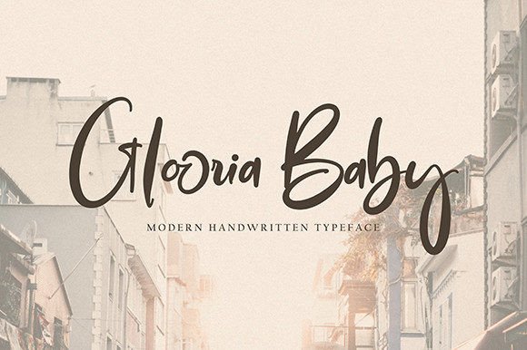 Glooria Baby: A Refined Script Font for Digital Branding