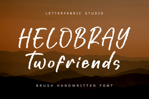 Helobray Twofriends: A Handwritten Script Font for Digital Branding