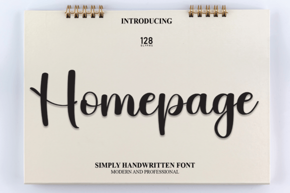 Homepage: A Handwritten Script Font That Feels Like Home