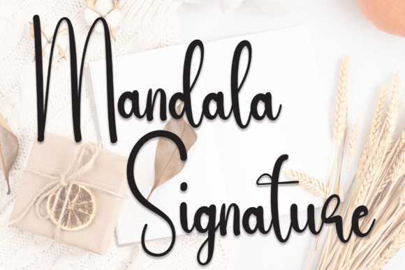Mandala Signature: A Friendly Handwritten Font for Real Business Branding