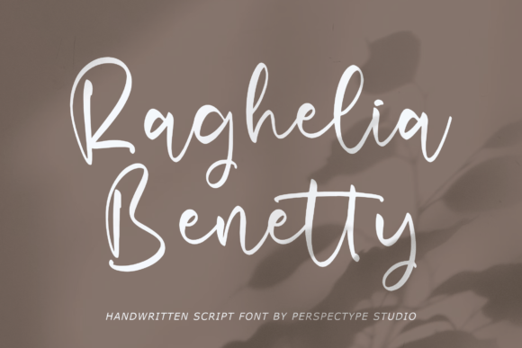 Raghelia Benetty: A Handwritten Script Font That Speaks Before You Scroll