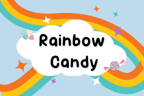 Rainbow Candy Font: A Playful Handwritten Typeface for Crafters