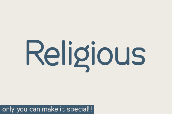Religious: A Handwritten Typeface That Breathes Quiet Intention