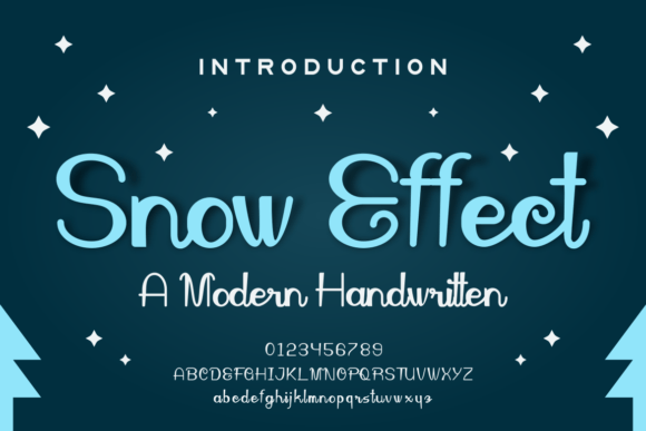 Snow Effect: A Handwritten Font That Feels Like a Warm Invitation