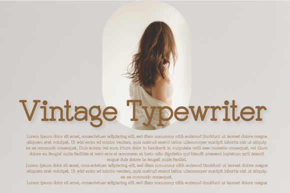 Vintage Typewriter: A Handwritten Font That Feels Timeless Online